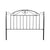 Headboard DKD Home Decor Black Ironwork (150 x 3 x 119 cm)