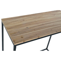 Console DKD Home Decor Black Metal Fir (80 x 40 x 80 cm)