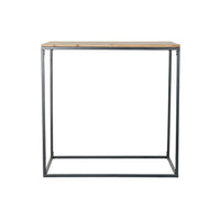 Console DKD Home Decor Black Metal Fir (80 x 40 x 80 cm)