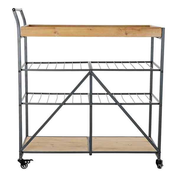 Multi-purpose Cart DKD Home Decor Black Metal Fir (83 x 41 x 90 cm)