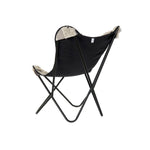 Chair DKD Home Decor White Black Cotton Iron (74 x 65 x 90 cm)