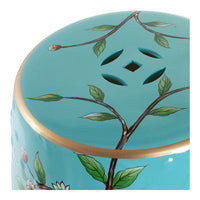 Side Table DKD Home Decor Porcelain Birds (35 x 35 x 45 cm)