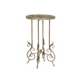 Side table DKD Home Decor Metal Golden (35 x 35 x 60 cm)