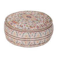 Pouffe DKD Home Decor Multicolour Cotton (60 x 60 x 27 cm)