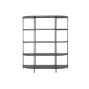 Shelves DKD Home Decor Black Metal (155 x 44.5 x 180 cm)