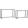 Console DKD Home Decor White Black Metal Marble (2 pcs) (125 x 35 x 80 cm) (115 x 29.5 x 73 cm)