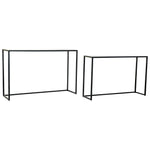 Console DKD Home Decor White Black Metal Marble (2 pcs) (125 x 35 x 80 cm) (115 x 29.5 x 73 cm)