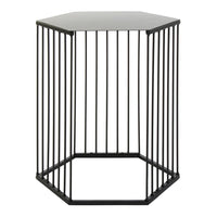 Side table DKD Home Decor Black Metal (38 x 33 x 45 cm)