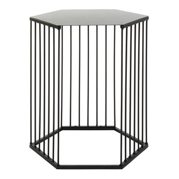 Side table DKD Home Decor Black Metal (38 x 33 x 45 cm)