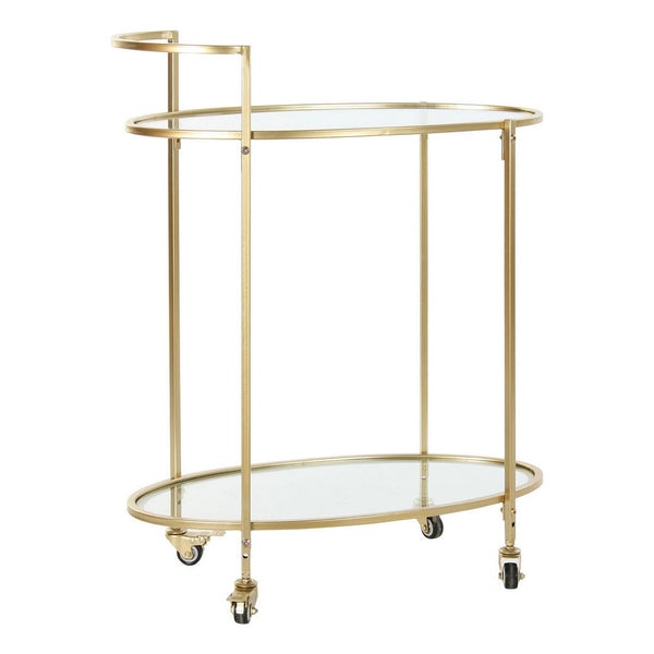 Multi-purpose Cart DKD Home Decor Metal Crystal Golden (70 x 36 x 86 cm)