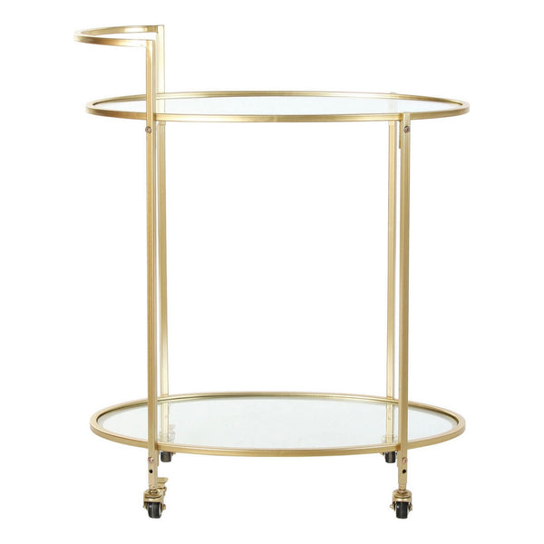 Multi-purpose Cart DKD Home Decor Metal Crystal Golden (70 x 36 x 86 cm)