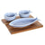 Appetizer Set DKD Home Decor Porcelain Acacia (19.5 x 16.5 x 1.3 cm)