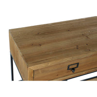 Console DKD Home Decor Black Metal MDF Wood (86 x 30.5 x 80 cm)