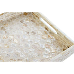 Tray DKD Home Decor Bamboo Mother of pearl (46 x 27 x 4.5 cm)