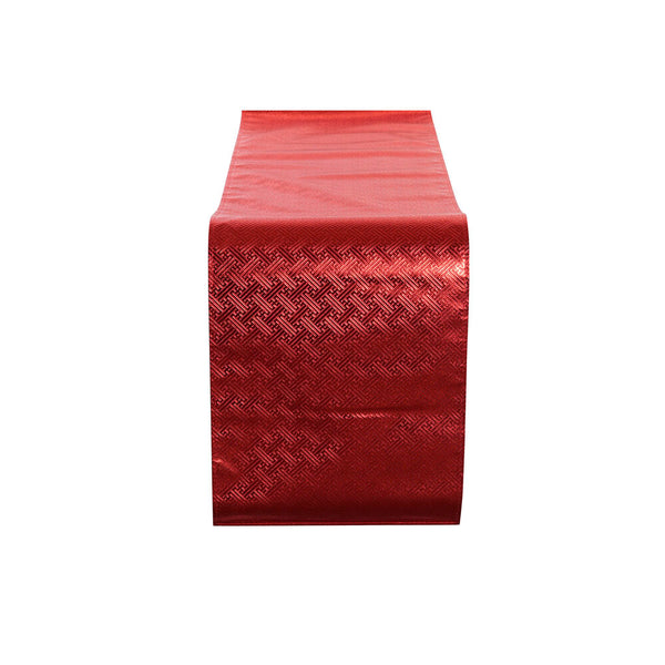 Table Runner DKD Home Decor Red PVC (6 pcs) (160 x 30 x 0.5 cm)