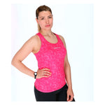 Tank Top Women Luanvi Unicornio Fuchsia