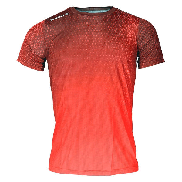 Short Sleeve T-Shirt Luanvi Binary Red