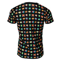 Short Sleeve T-Shirt Luanvi Comic Black