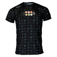 Short Sleeve T-Shirt Luanvi Sushi Black Printed