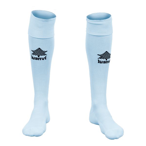 Adult's Football Socks Luanvi Goal Sky blue Polyester/Polyamide (One size)