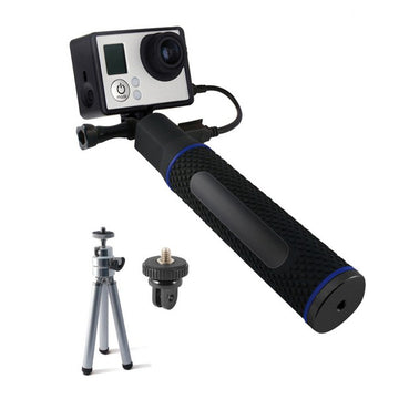 Selfie Stick with Power Bank for Sports Camera KSIX 5200 mAh Black