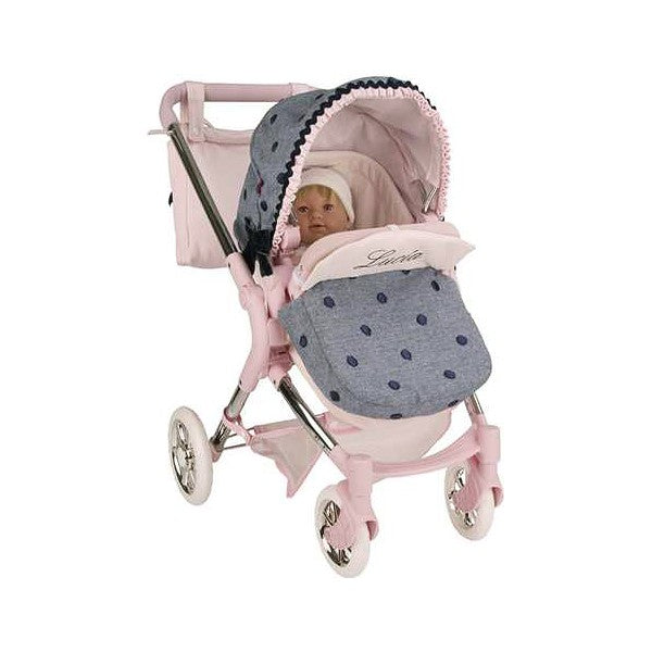 Doll Stroller Lucia Arias Pink (47,5 x 68,5 x 50 x 73 cm)