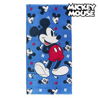 Beach Towel Mickey Mouse 75491 Cotton Navy blue