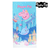 Beach Towel Peppa Pig 75495 Cotton Blue