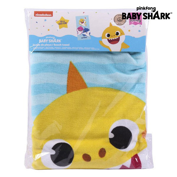 Beach Towel Baby Shark Blue (70 x 140 cm)