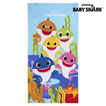 Beach Towel Baby Shark Blue (70 x 140 cm)