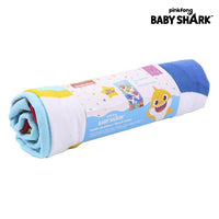 Beach Towel Baby Shark Blue (70 x 140 cm)