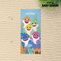 Beach Towel Baby Shark Blue (70 x 140 cm)