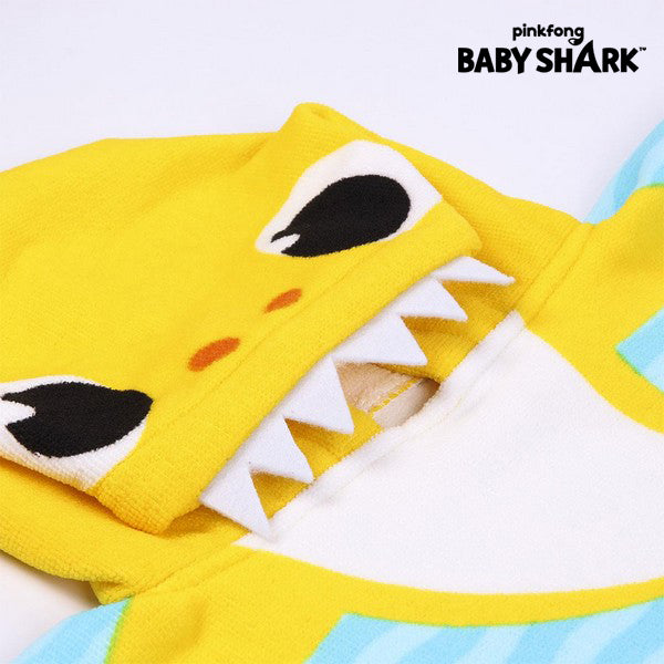 Poncho-Towel with Hood Baby Shark Yellow (50 x 115 cm)