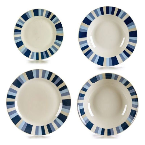 Tableware Blue 19 pcs Porcelain Faded effect