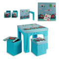 Child's Table Set and Basket (60 x 48 x 60 cm)