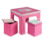 Child's Table Set and Basket (60 x 48 x 60 cm)