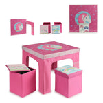 Child's Table Set and Basket (60 x 48 x 60 cm)