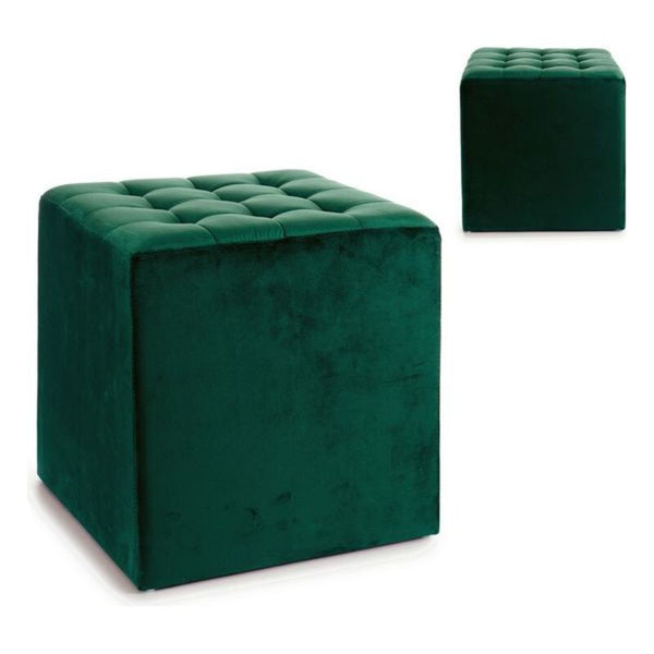 Pouffe Green Velvet (45 x 45 x 45	 cm) (45 x 45 x 45 cm)