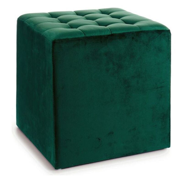 Pouffe Green Velvet (45 x 45 x 45	 cm) (45 x 45 x 45 cm)