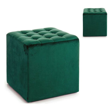 Pouffe Green Velvet (35 x 35 x 35 cm)