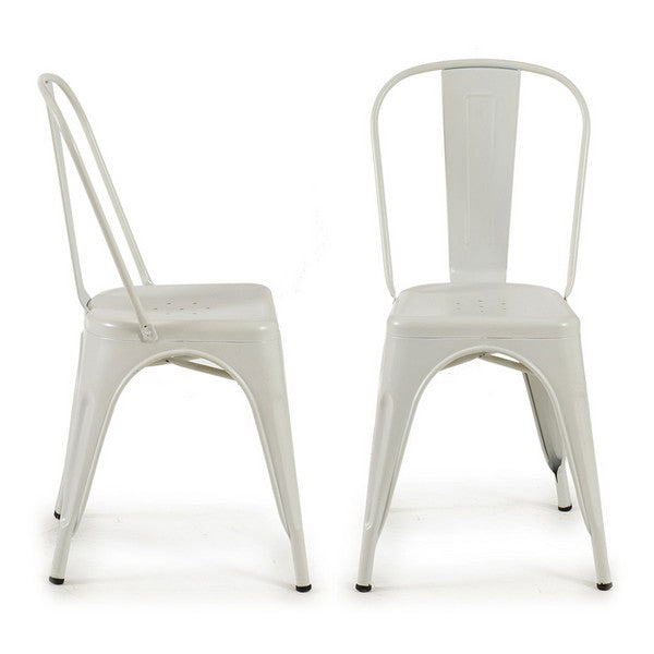 Dining Chair White metal (52 x 85,5 x 46 cm)