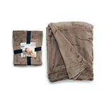 Blanket Dark (150 x 1 x 125 cm) Brown