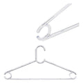 Set of Clothes Hangers Transparent Plastic (20 x 3 x 42 cm) (4 pcs)