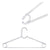 Set of Clothes Hangers Transparent Plastic (20 x 3 x 42 cm) (4 pcs)