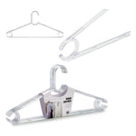 Set of Clothes Hangers Transparent Plastic (20 x 3 x 42 cm) (4 pcs)