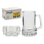 Beer Mug Crystal (6 Pieces) (8,5 x 13 x 12 cm)