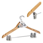 Set of Clothes Hangers Wood Metal (2 Pieces) (3 x 24,5 x 44,5 cm)