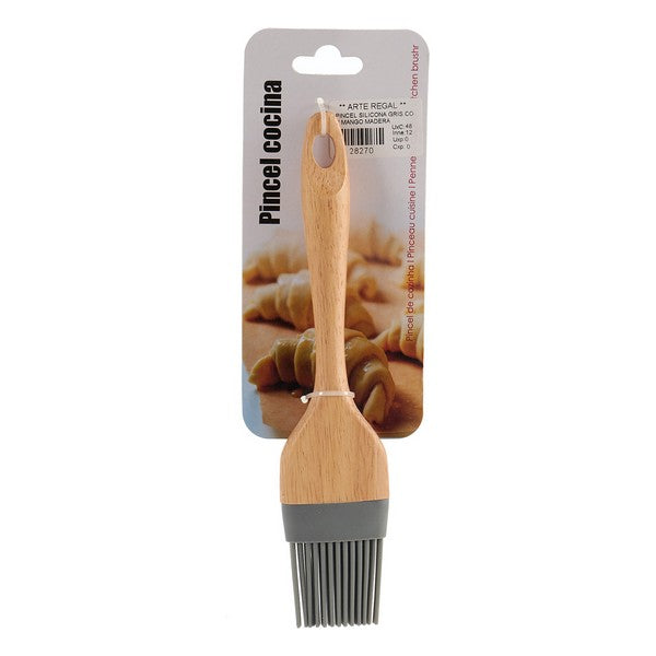 Cepillo de Cocina Gris Silicona Madera (1,5 x 22 x 4,7 cm)