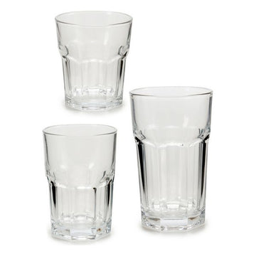 Set of glasses (17 x 32 x 24,5 cm) (18 Pieces)