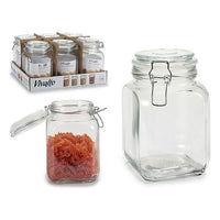 Glass Jar Transparent 1,2L (11 x 17,5 x 11 cm)